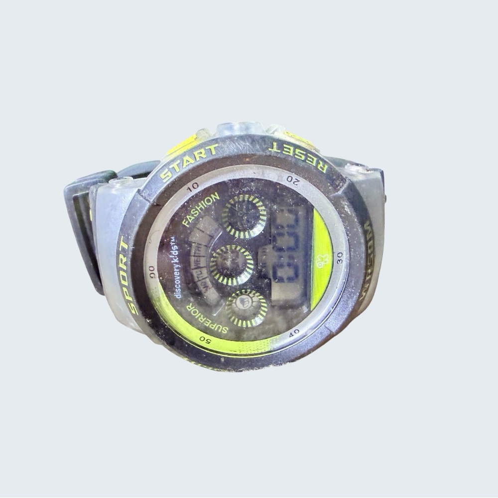 Sport Digital Watch - Black and Yellow
